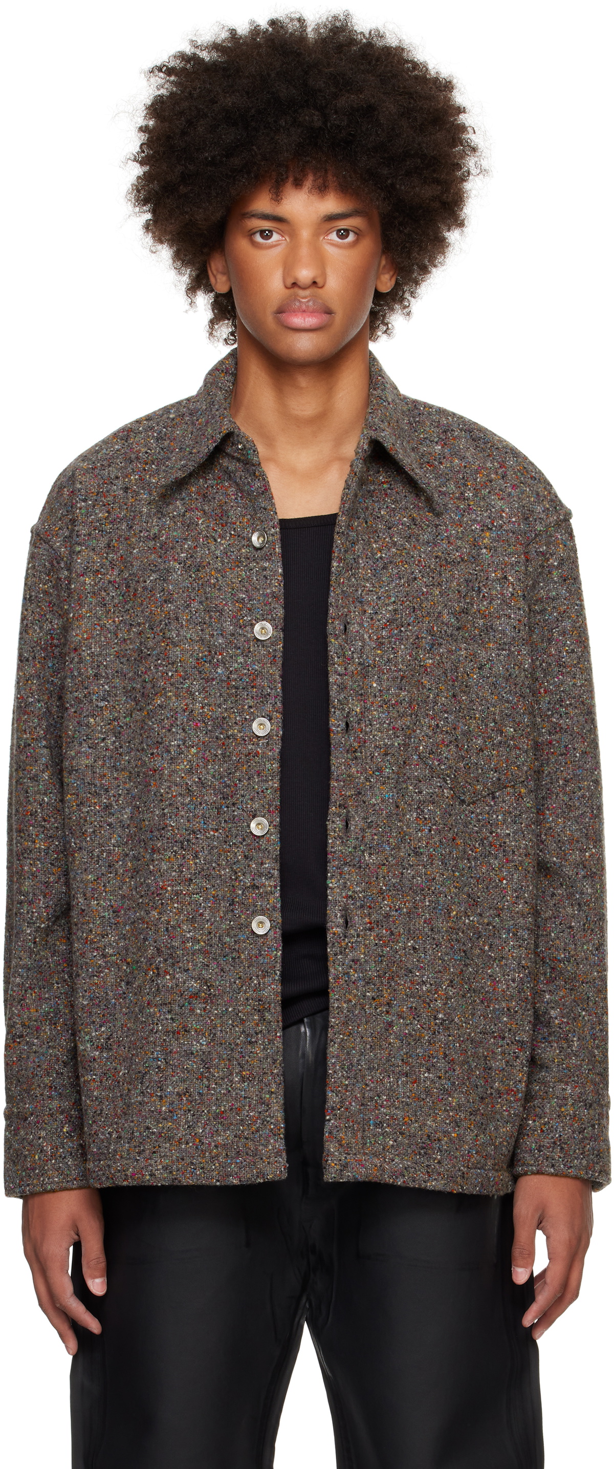 Karmuel Young Multicolor Square Shirt Jacket