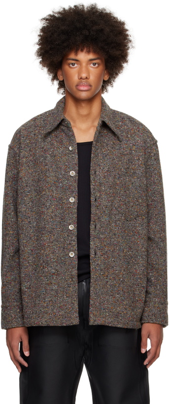 Photo: Karmuel Young Multicolor Square Shirt Jacket