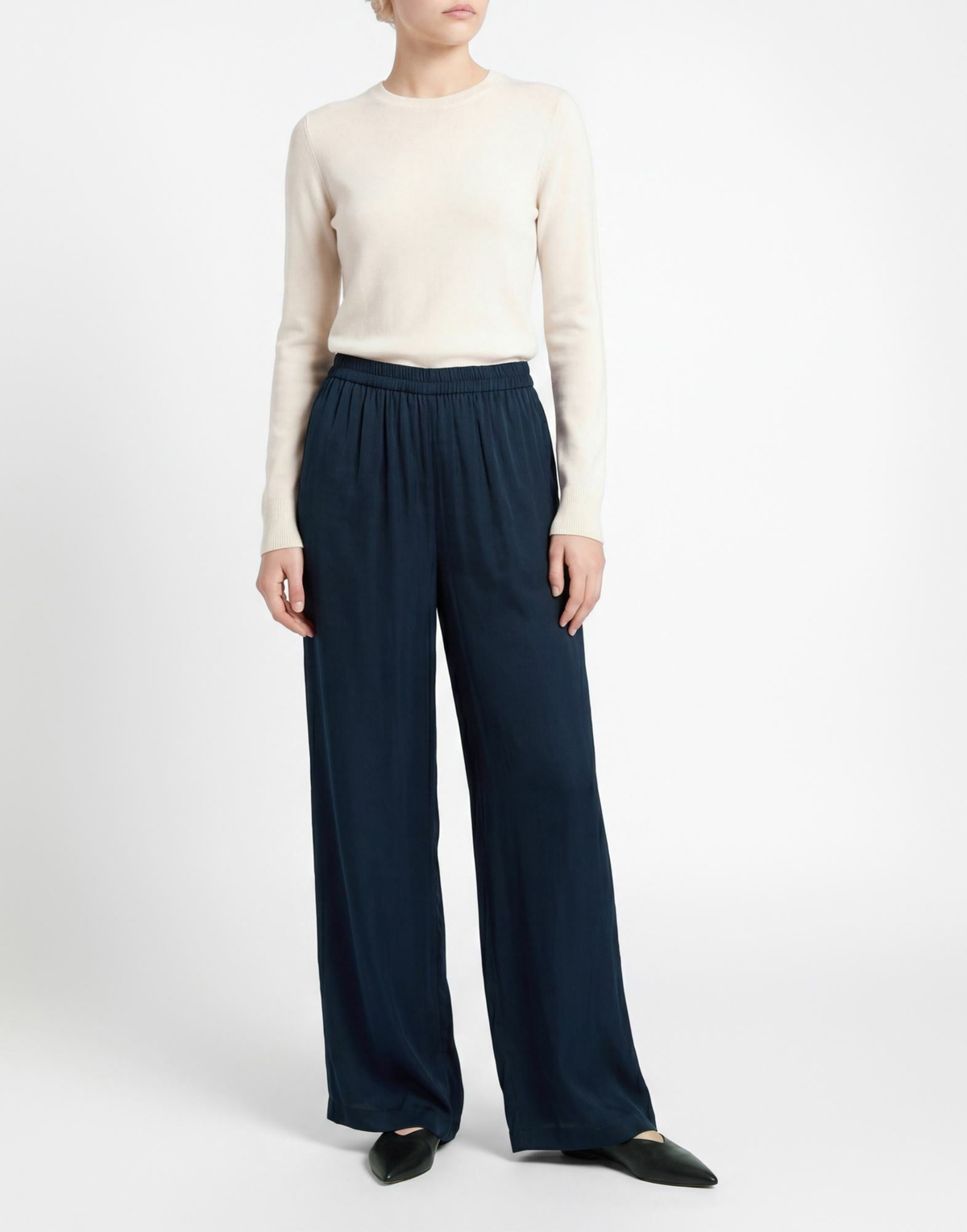 Alessia Santi Womens Pants in Midnight blue