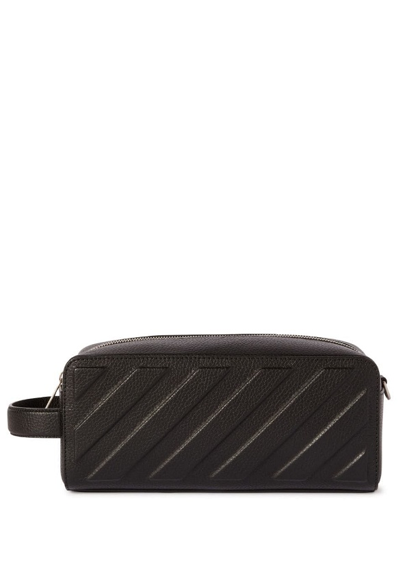 Photo: OFF-WHITE - 3d Diag Leather Clutch Bag