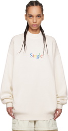 VETEMENTS White 'Single' Sweater