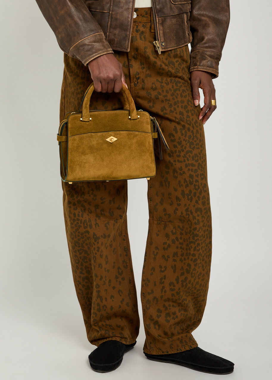 Metier Private Eye Mini Suede top Handle bag - Tan - One Size