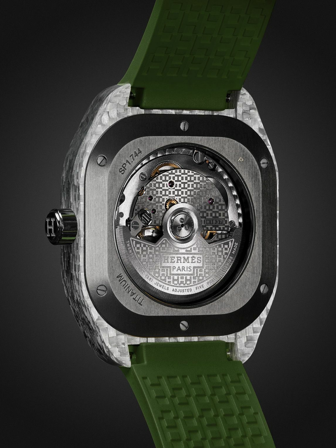 Hermès Timepieces - H08 Automatic 39mm Glass Fibre and Rubber Watch, Ref. No. 402991WW00