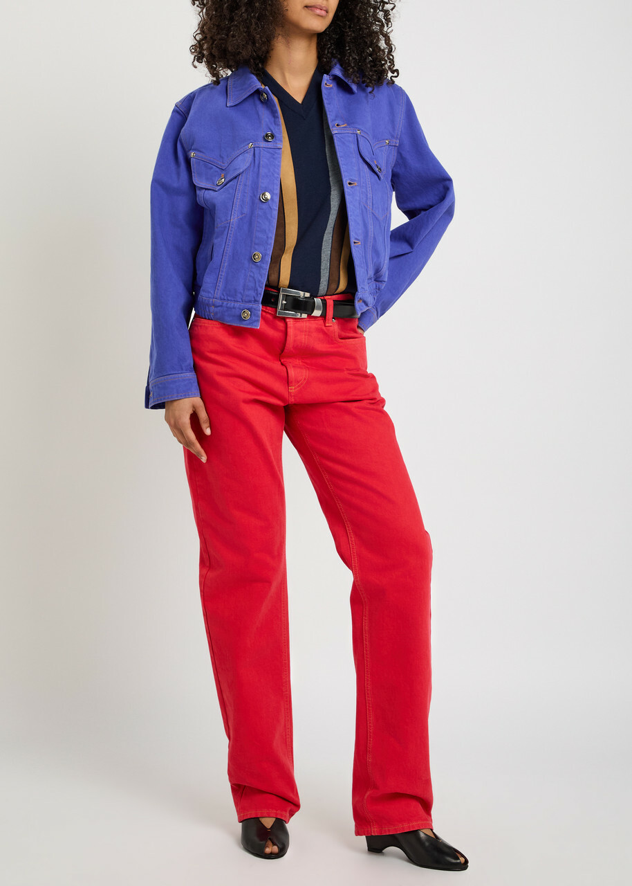 Versace Blouson Denim Jacket Blue