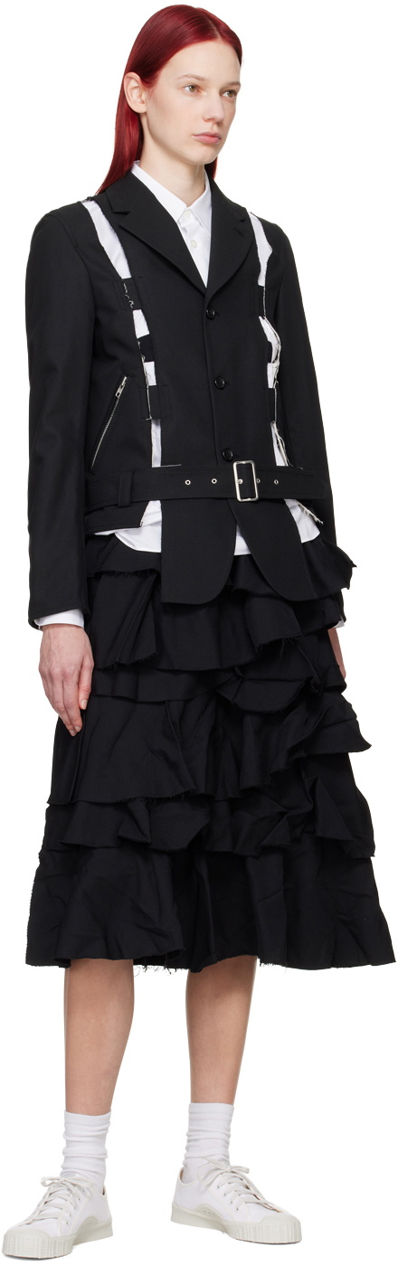 Black Comme des Garçons Black Cutout Blazer