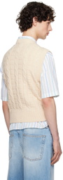 Acne Studios Beige Cable Vest