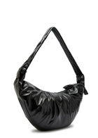 Lemaire Croissant Large Glossed Leather Shoulder Strap - Black - One Size