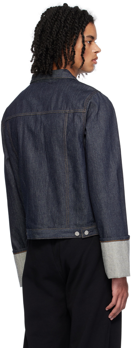Helmut Lang Indigo Cuffed Denim Jacket