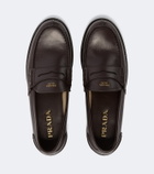 Prada Leather penny loafers