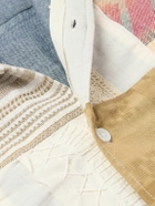 Monitaly - Garson Patchwork Cotton-Flannel Shirt - Neutrals