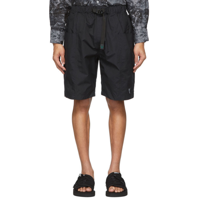 South2 West8 Black Belted Center Seam Shorts South2 West8