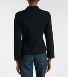 Saint Laurent Waffle-knit wool cardigan