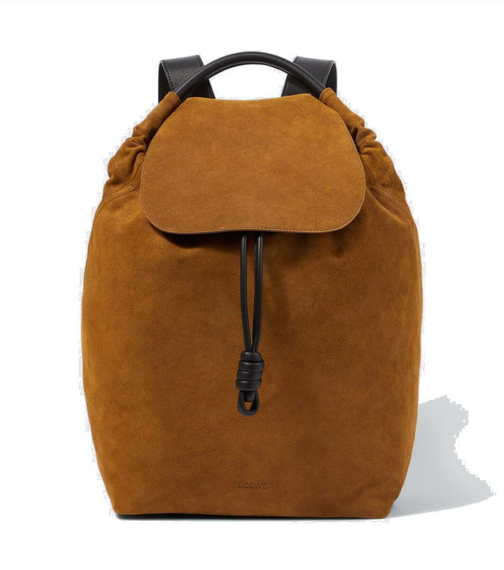 Photo: Loewe Flamenco suede backpack