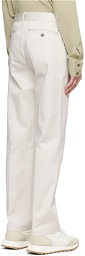 AMI Paris Gray Button-Fly Trousers