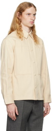 Jil Sander Beige Sea Island Denim Jacket