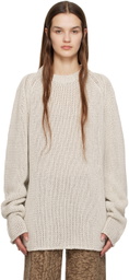 UMBER POSTPAST Off-White Raglan Sweater