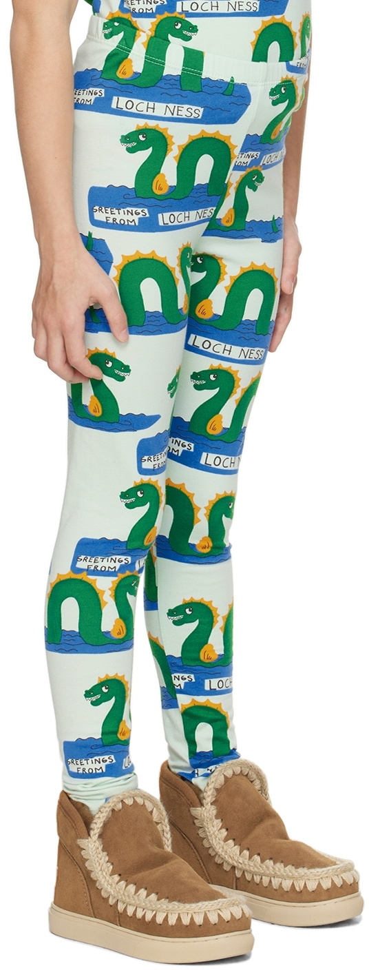 Mini Rodini Kids Blue Loch Ness Leggings
