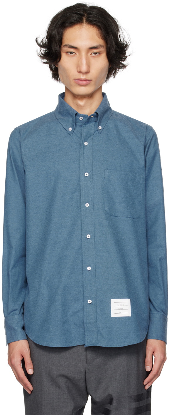 Thom Browne Blue Back Stripe Shirt Thom Browne