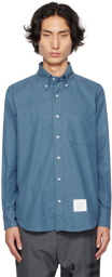 Thom Browne Blue Back Stripe Shirt
