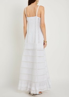 Loveshackfancy Calyx Pintuck Cotton Maxi Dress White