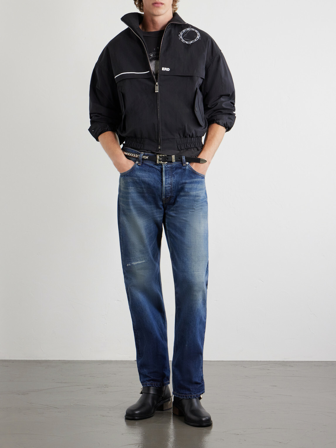 Enfants Riches Déprimés - Serge Logo-Printed Shell Jacket - Black