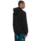 MSGM Black Graphic Hoodie