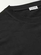 Loewe - Logo-Embroidered Cotton-Jersey T-Shirt - Black