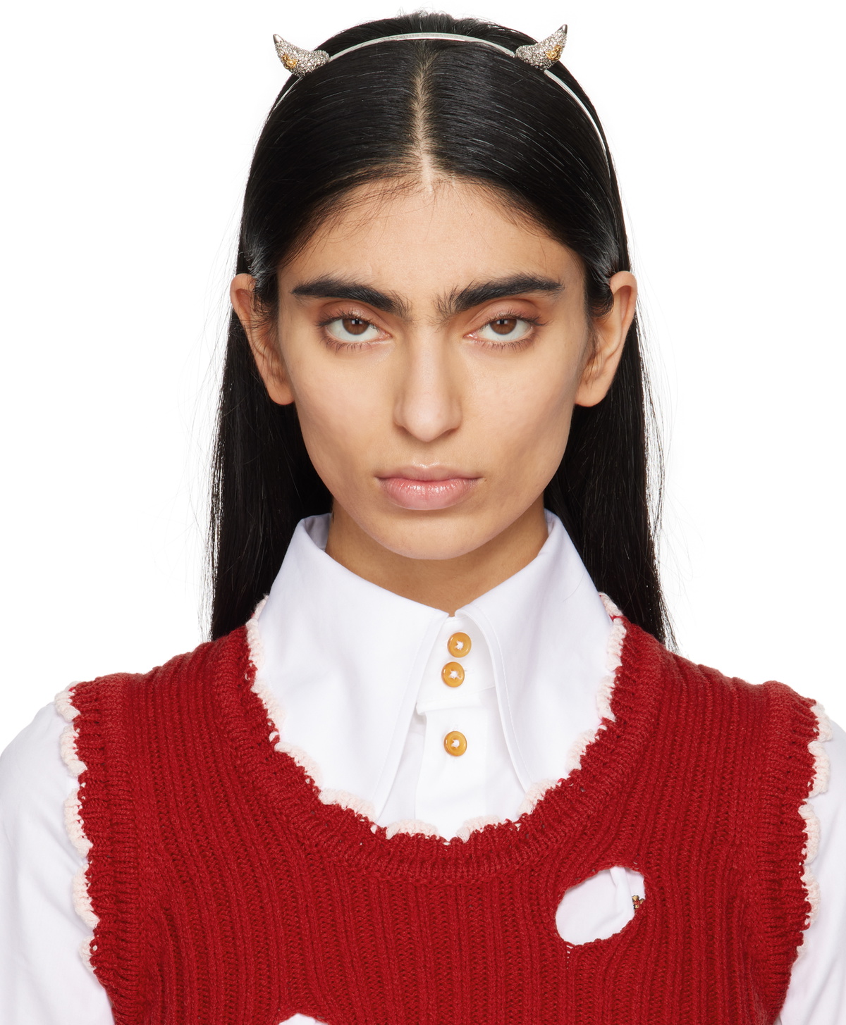 Vivienne Westwood Silver Vivienne's Horn Alice Headband Vivienne