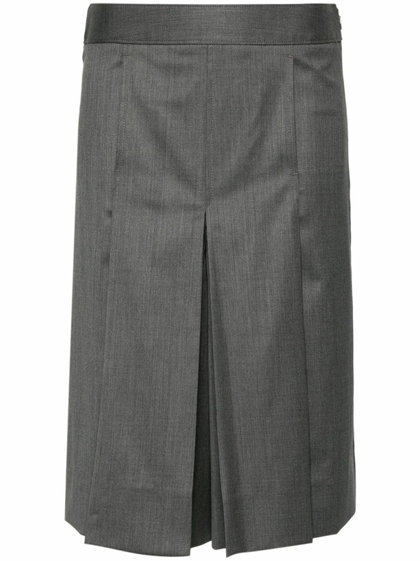 Photo: Peter Do Grey Wide-Leg Layered Shorts
