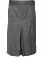 Peter Do Grey Wide-Leg Layered Shorts
