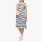 Armor-Lux Women's Stripe Dress in White/Seal