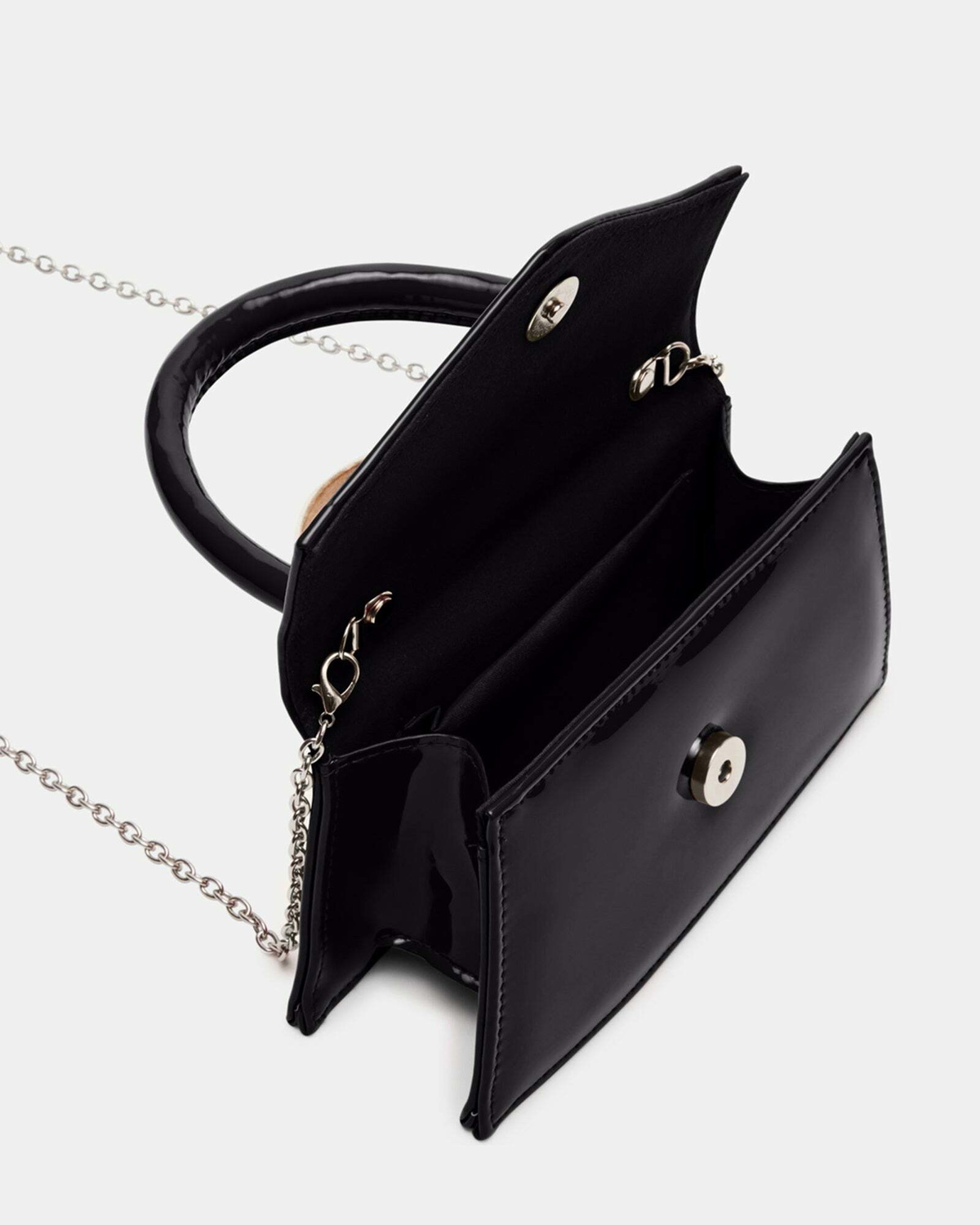 Steve Madden Baminia Bag in Black Patent