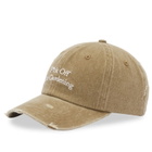 Bram's Fruit Men's F*ck Off Distressed Cap in Washed Olive Green 