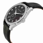Hamilton Jazzmaster Grey Dial Black Leather Mens Watch H38411783
