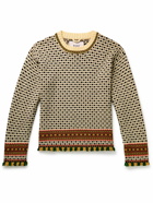 BODE - Talsi Jacquard-Knit Merino Wool Sweater - Neutrals