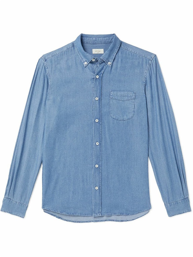 Photo: Altea - Preston Button-Down Collar Lyocell Shirt - Blue