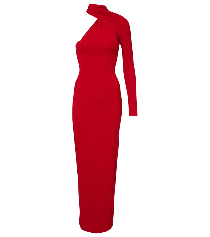 Photo: Courrèges One-shoulder crêpe maxi dress