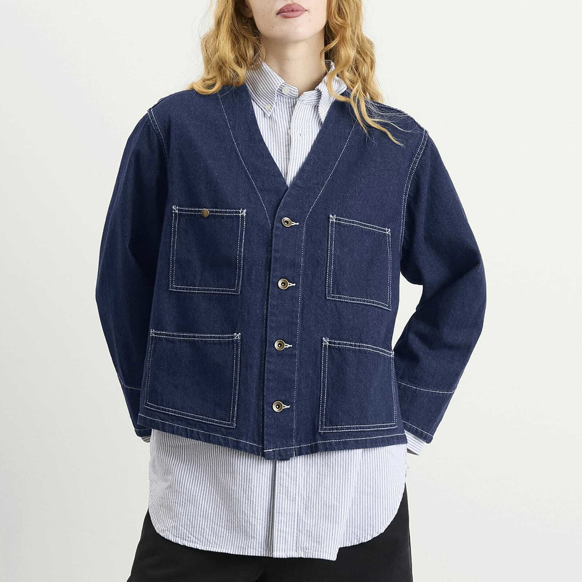 Beams Boy Women's Denim Engineer Jacket in Indigo