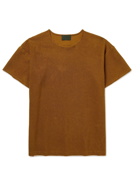 Fear of God - Distressed Cotton-Terry T-Shirt - Brown