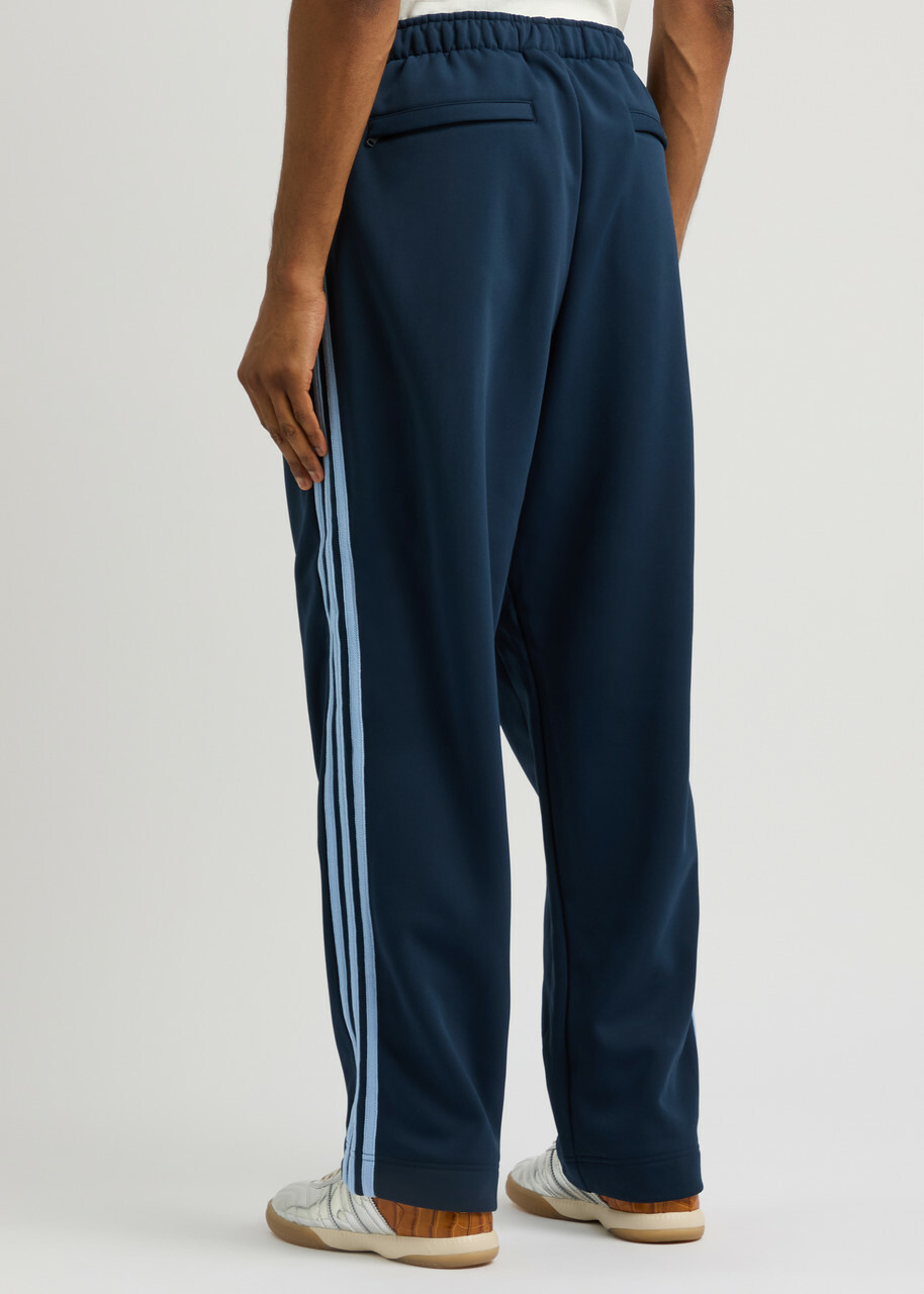 Adidas X Wales Bonner Striped Logo Jersey Track Pants Navy