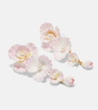 Jennifer Behr Mariam embellished floral drop earrings