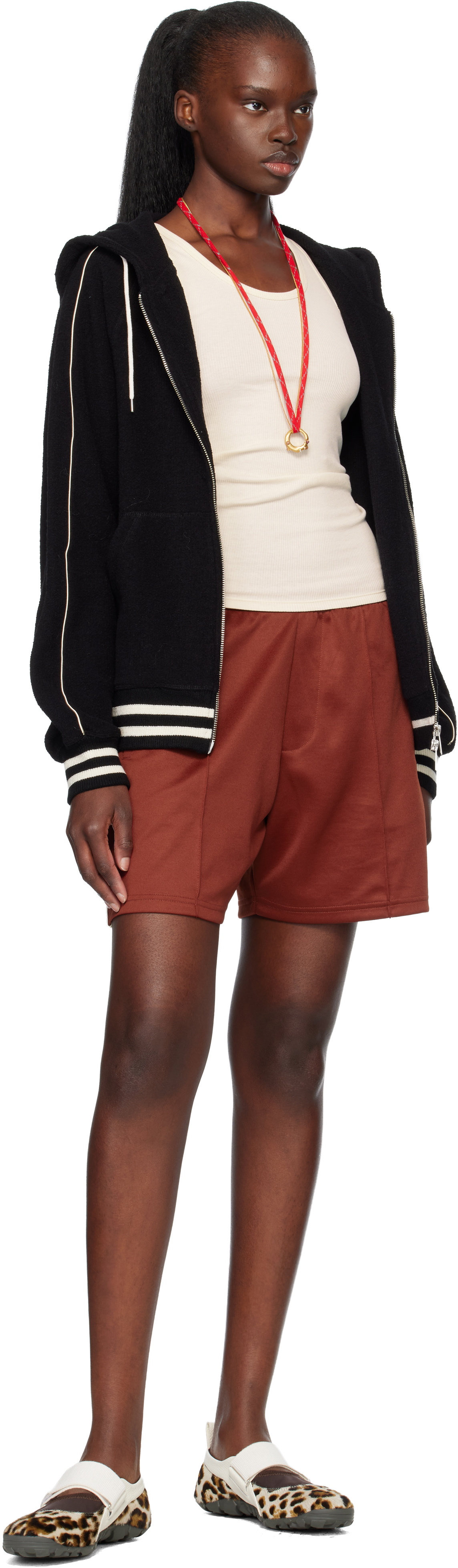 Wales Bonner Beige & Brown Jewel Mary Jane Sneakers