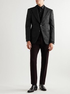 TOM FORD - Cooper Silk-Blend Jacquard Tuxedo Jacket - Black