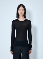 Rick Owens Long Sleeve Hooded Top