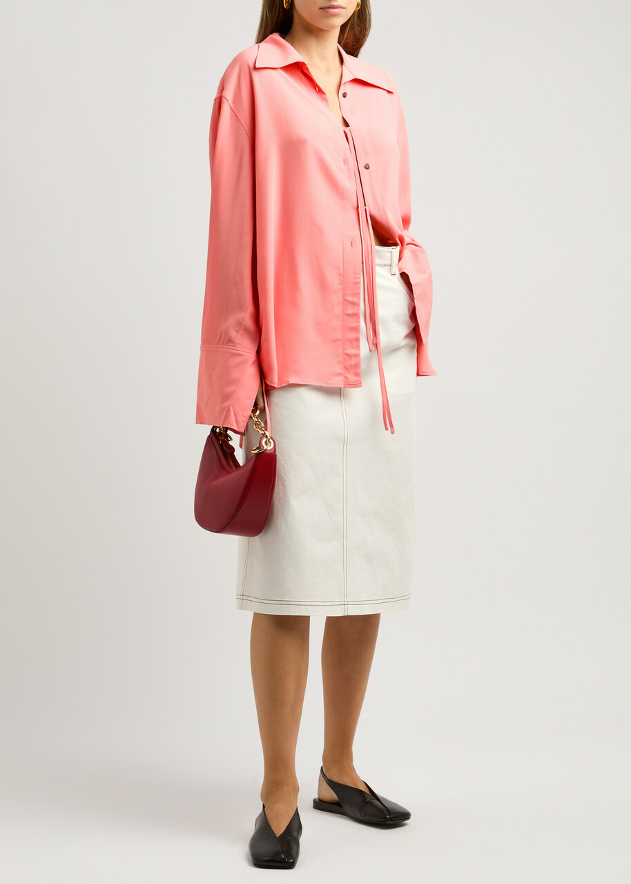 Rejina Pyo Saskia tie Shirt Pink