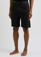 Calvin Klein Logo Stretch-cotton Pyjama Shorts Black
