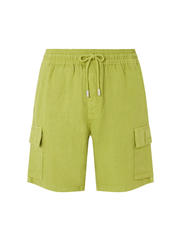 Photo: Vilebrequin - Straight-Leg Linen Drawstring Cargo Shorts - Green