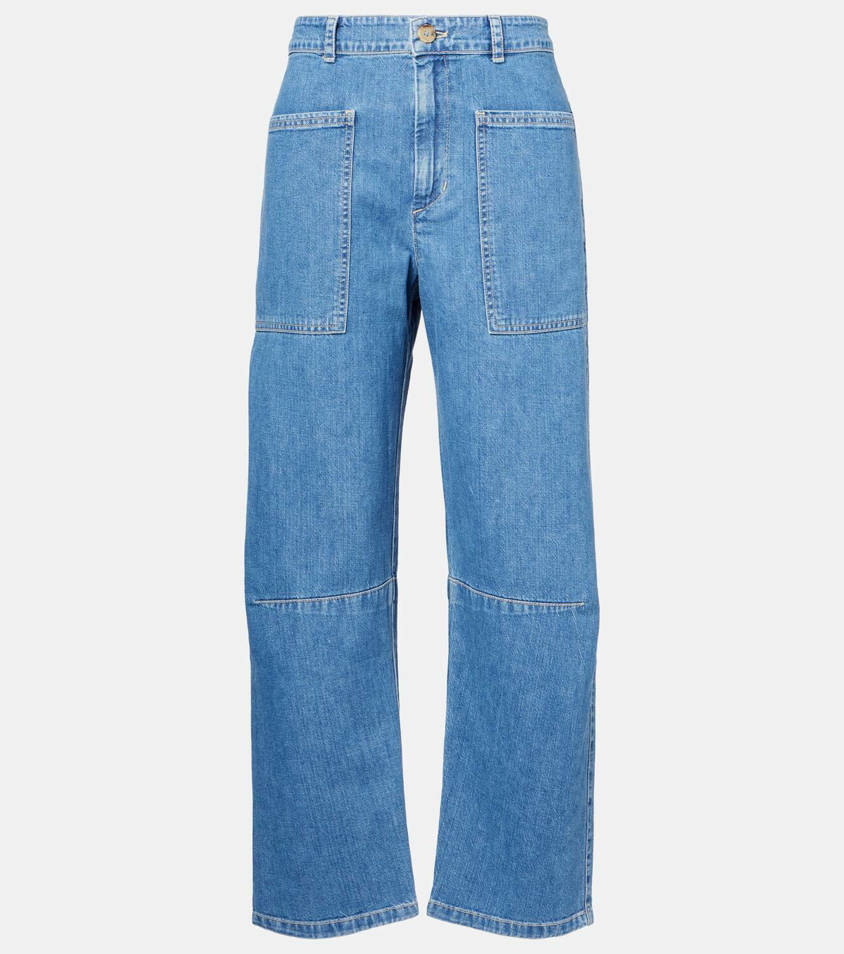 Velvet Farah cropped barrel-leg jeans