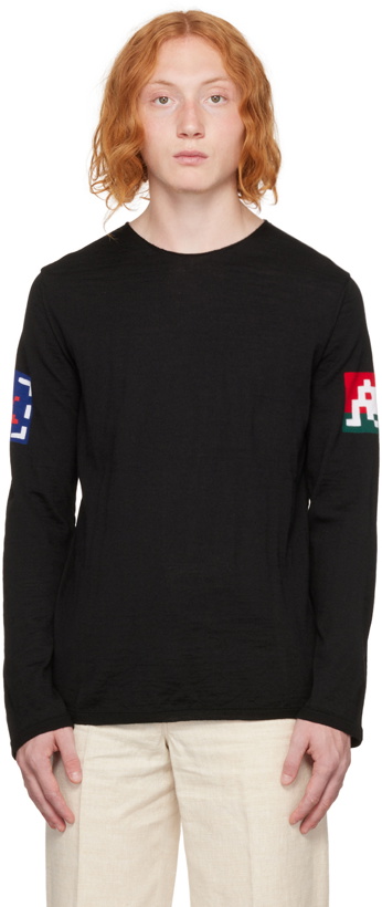 Photo: Comme des Garçons Shirt Black Invader Edition Sweater
