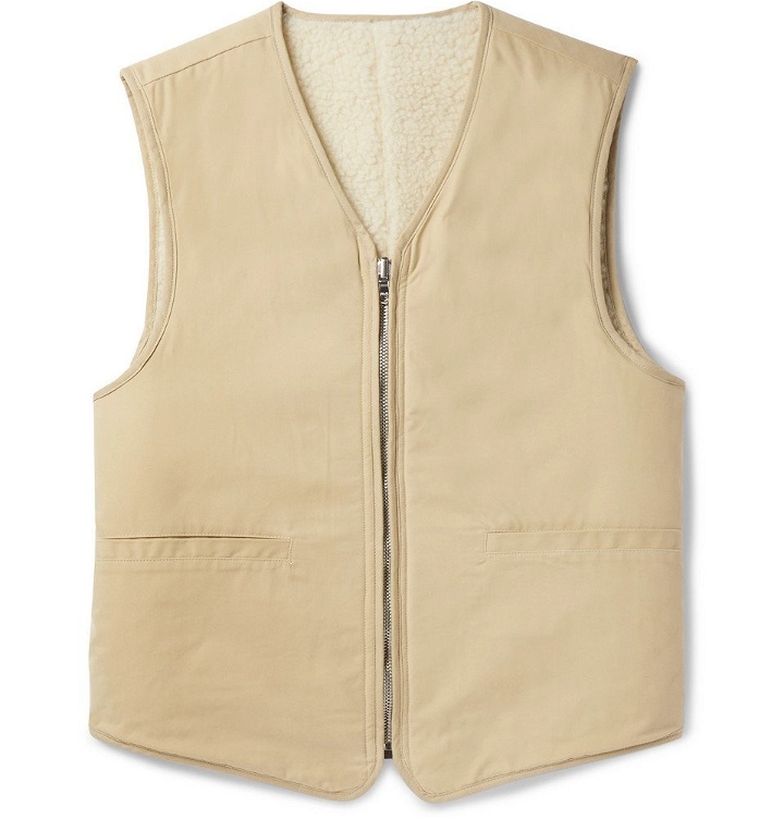 Photo: Our Legacy - Reversible Cotton and Wool-Blend Sherpa Gilet - Men - Beige